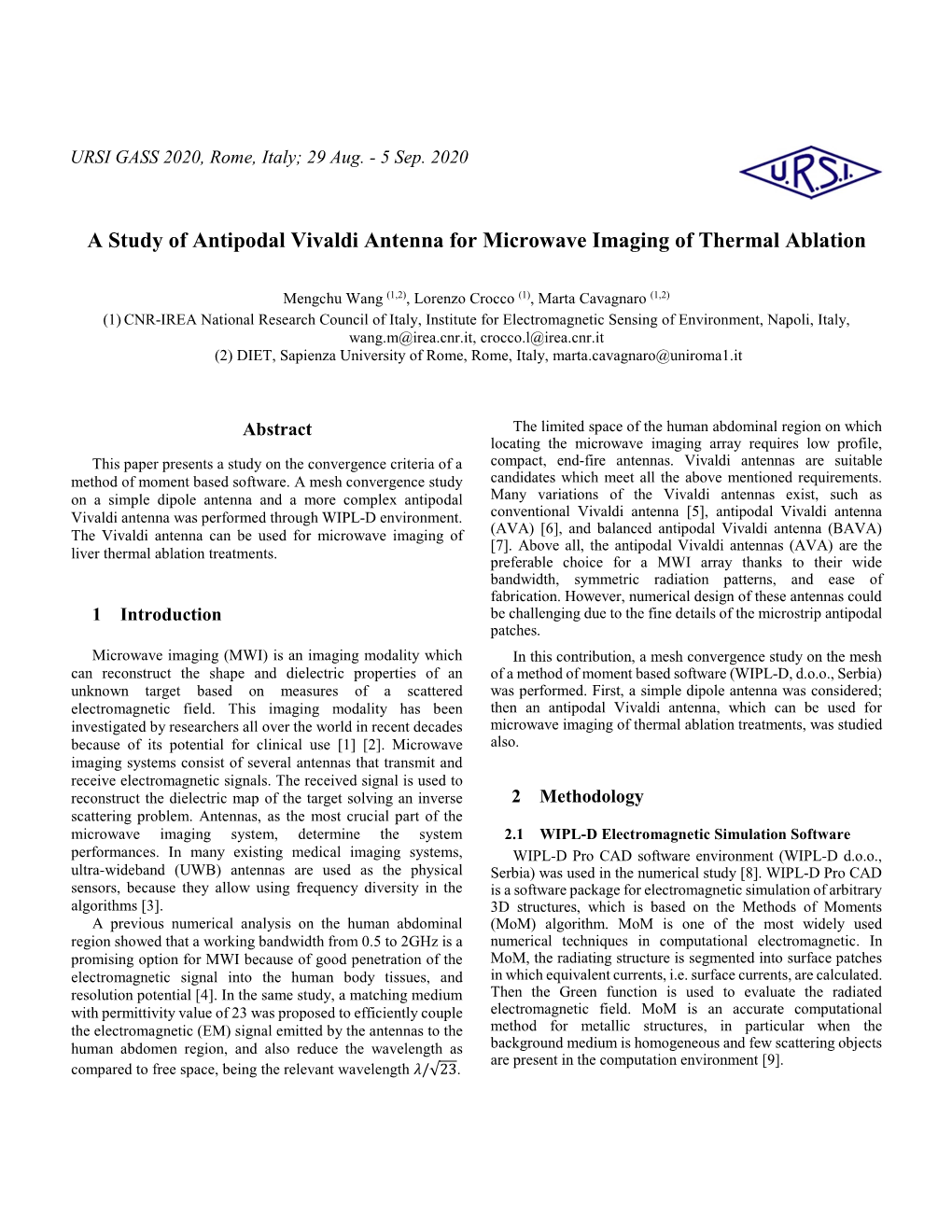 A Study of Antipodal Vivaldi Antenna for Microwave Imaging of Thermal Ablation