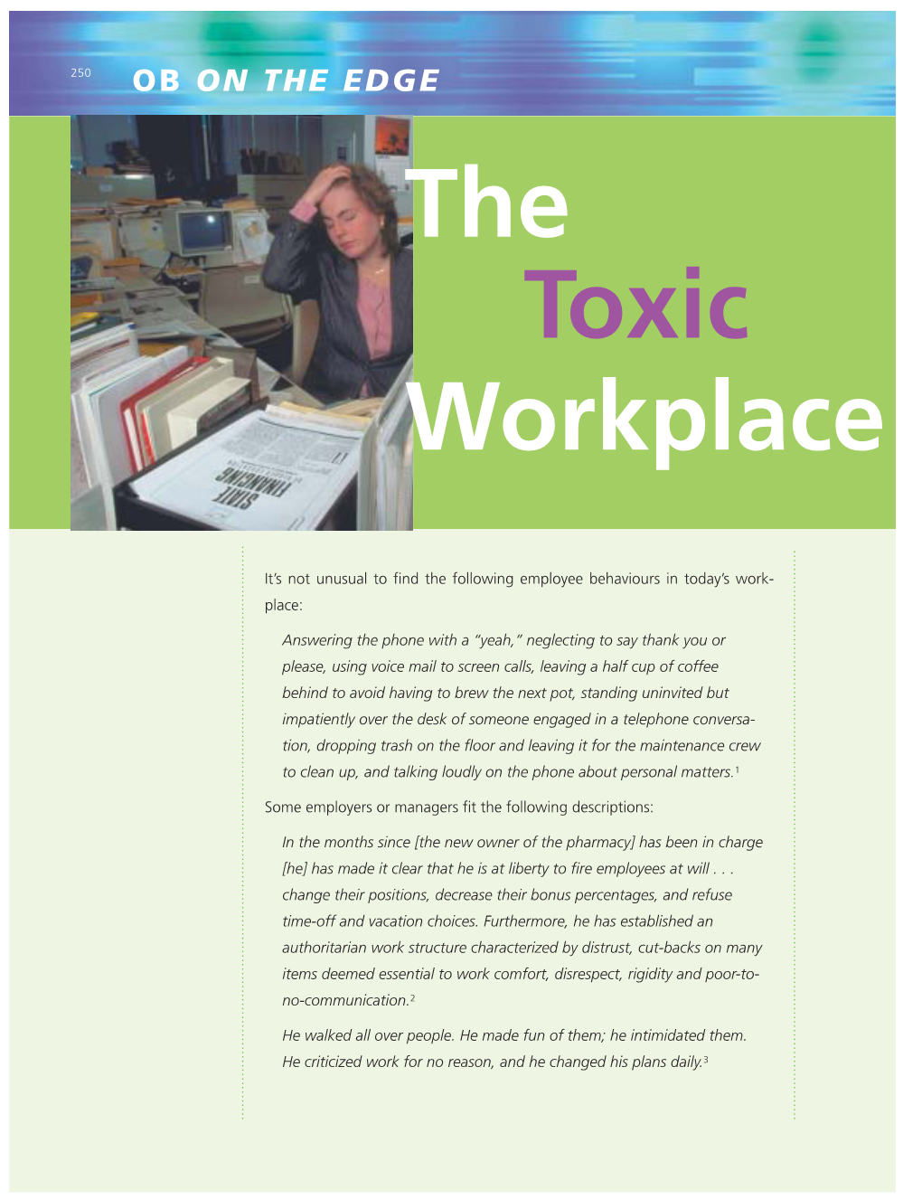 The Toxic Workplace