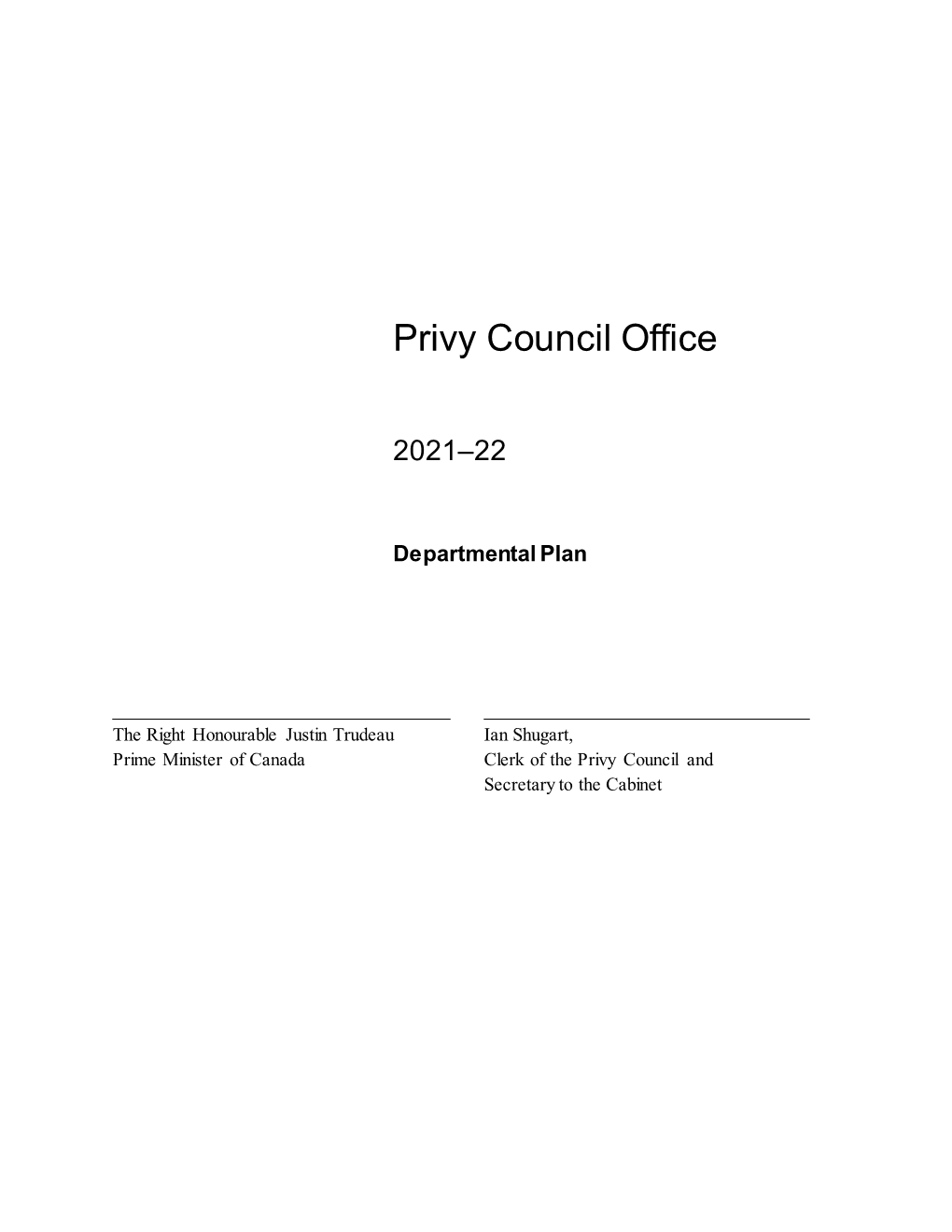 Privy Council Office