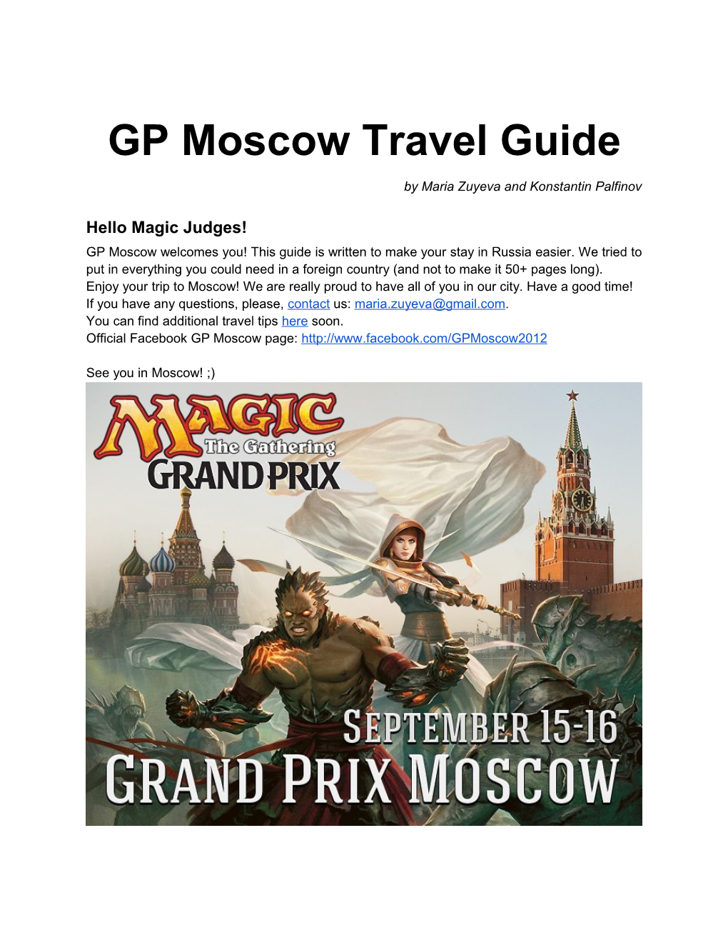 GP Moscow Travel Guide