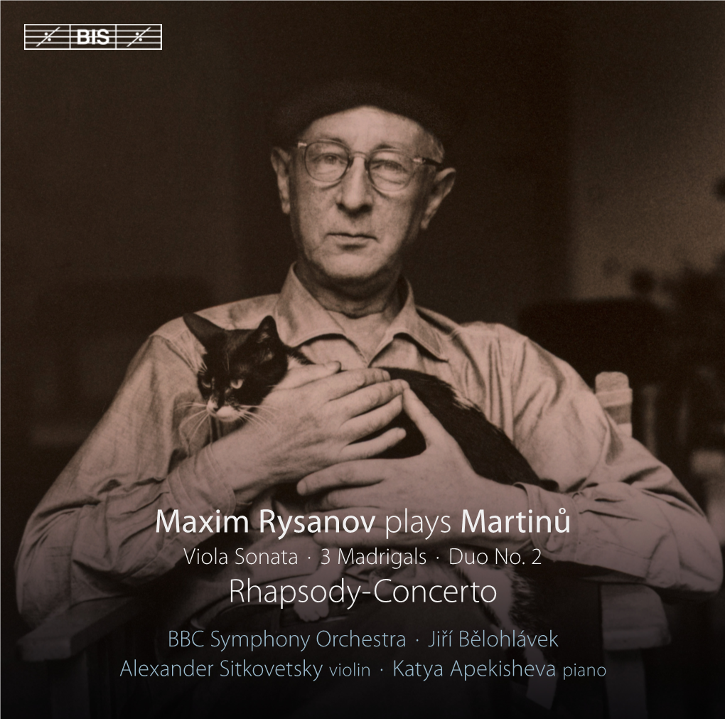 Maxim Rysanov Plays Martinů Rhapsody-Concerto