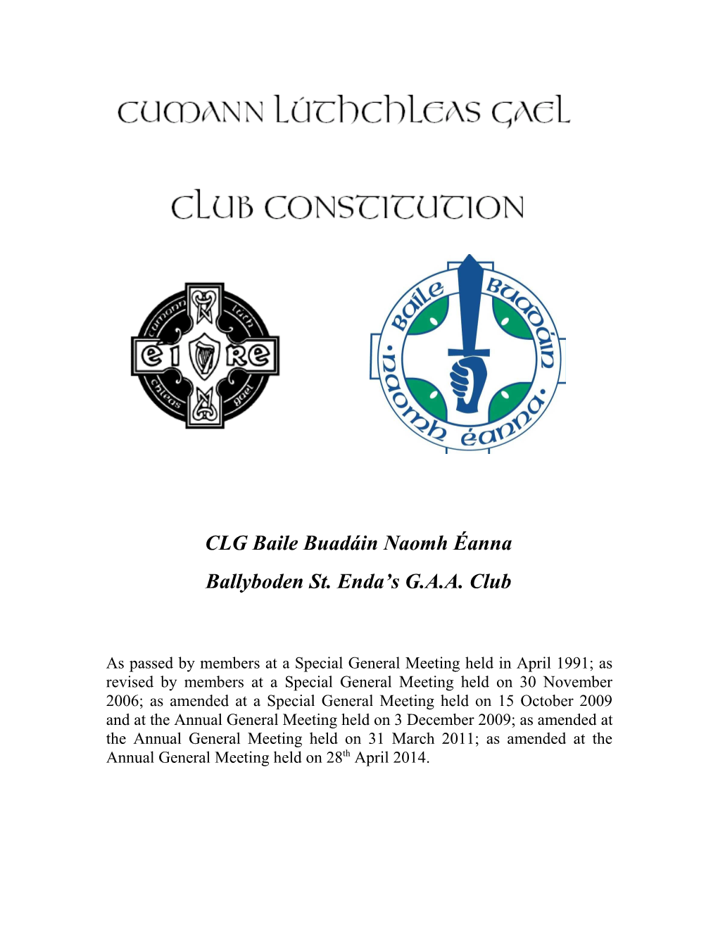 CLG Baile Buadáin Naomh Éanna