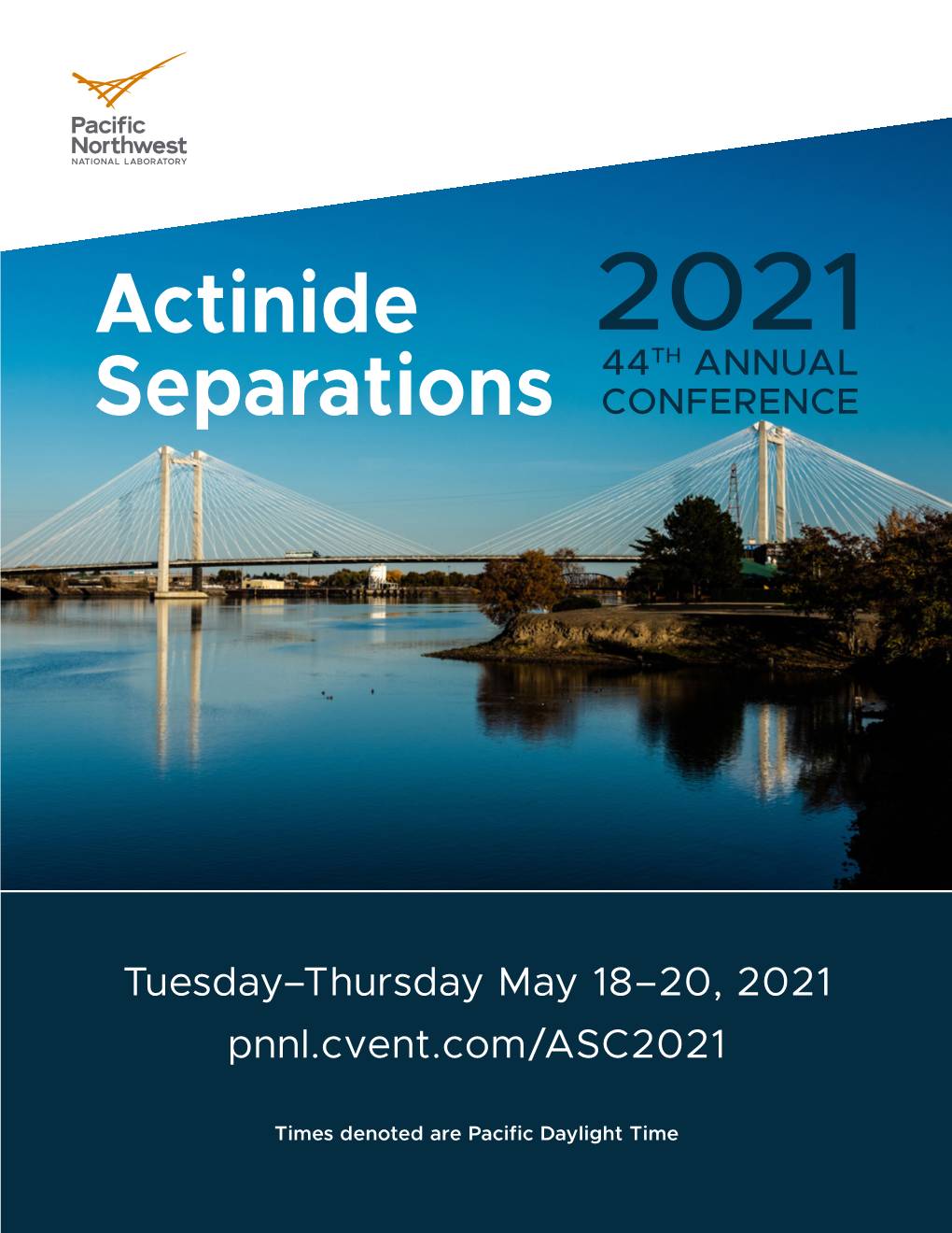 Actinide Separations Conference Program, May 2021