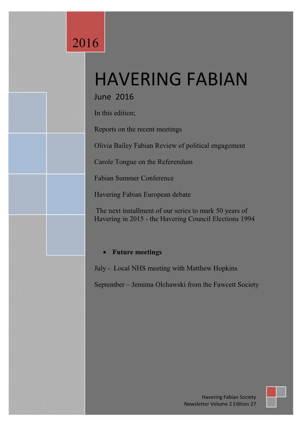 HAVERING FABIAN June 2016