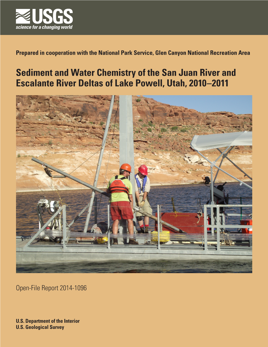 Sediment and Water Chemistry of the San Juan River and Escalante River Deltas of Lake Powell, Utah, 2010–2011