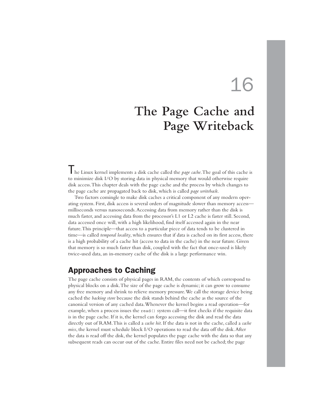 16 the Page Cache and Page Writeback