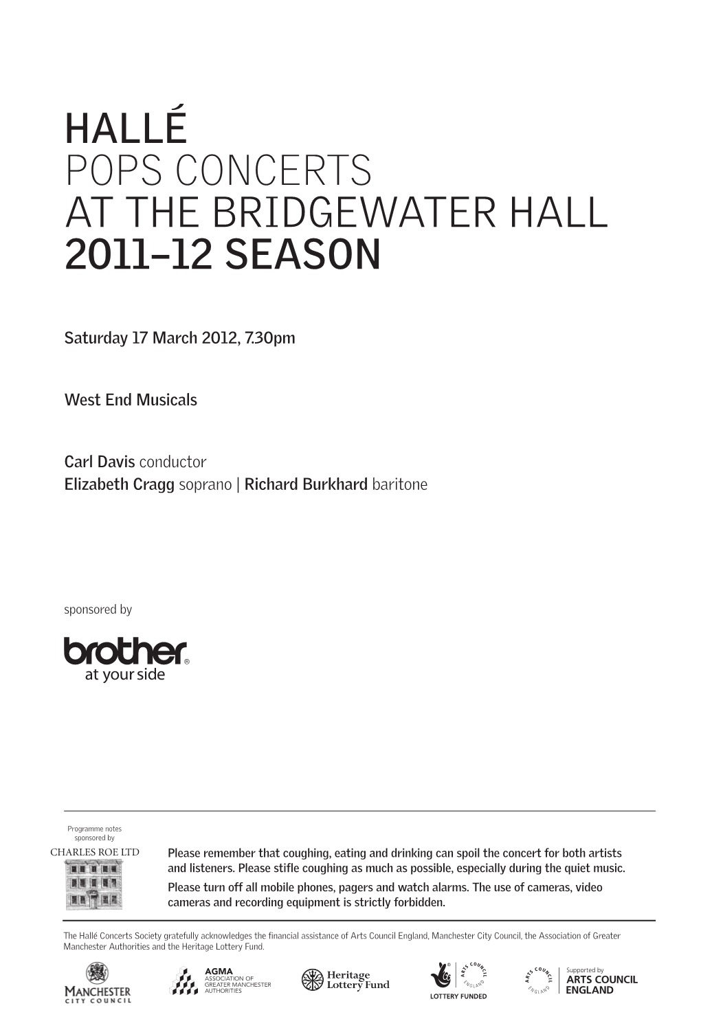 ≥ Pops Concerts at the Bridgewater Hall 2011–12 Season