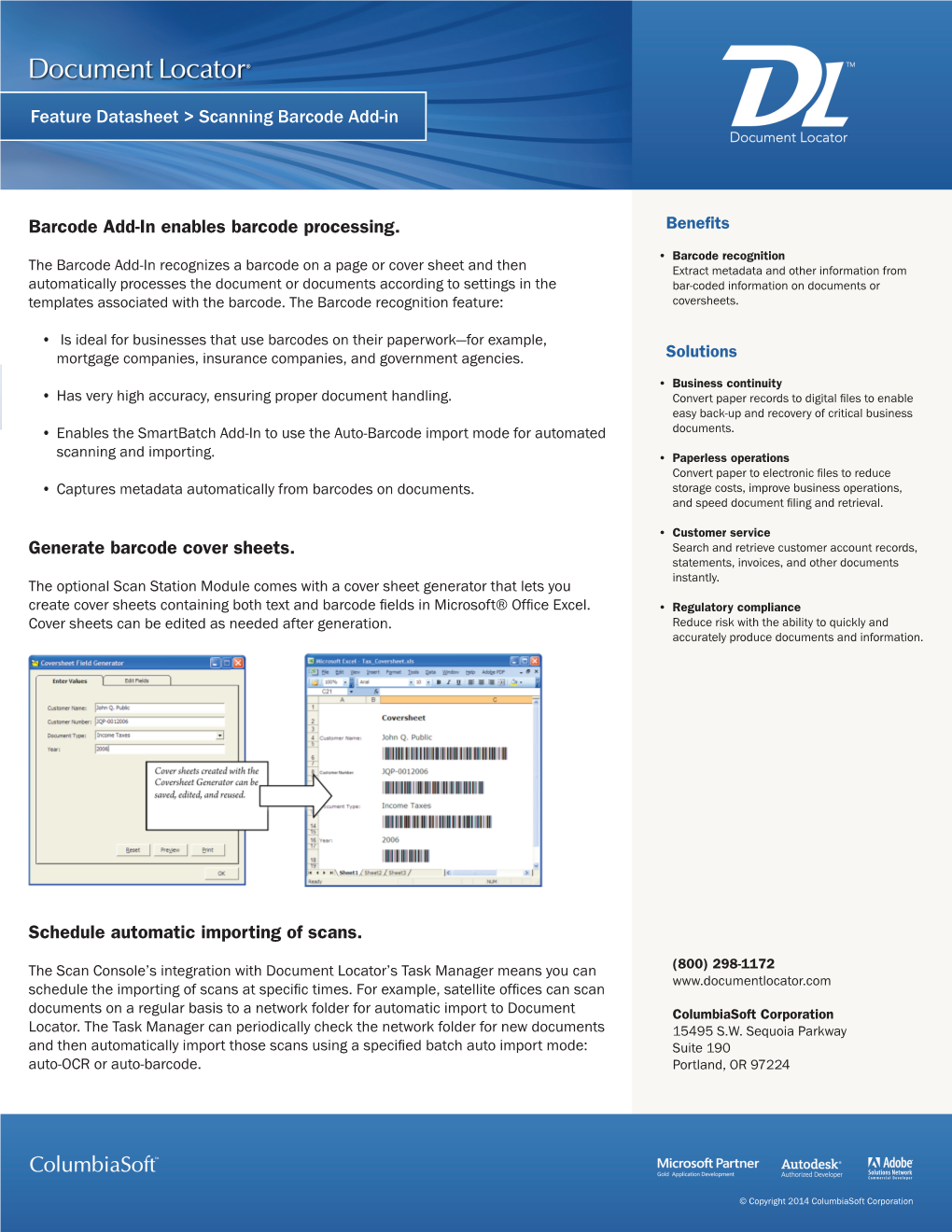 Document Scanning Barcode