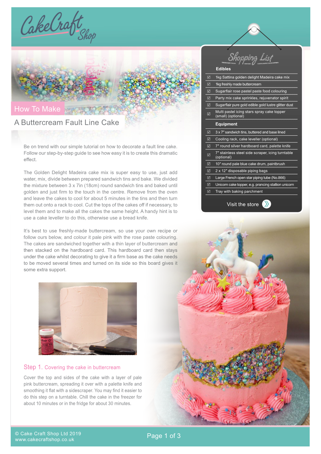 How to Make a Buttercream Fault Line Cake