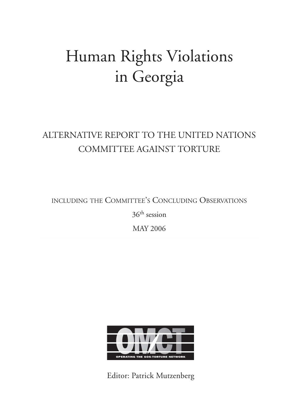 Human Rights Violations in Georgia