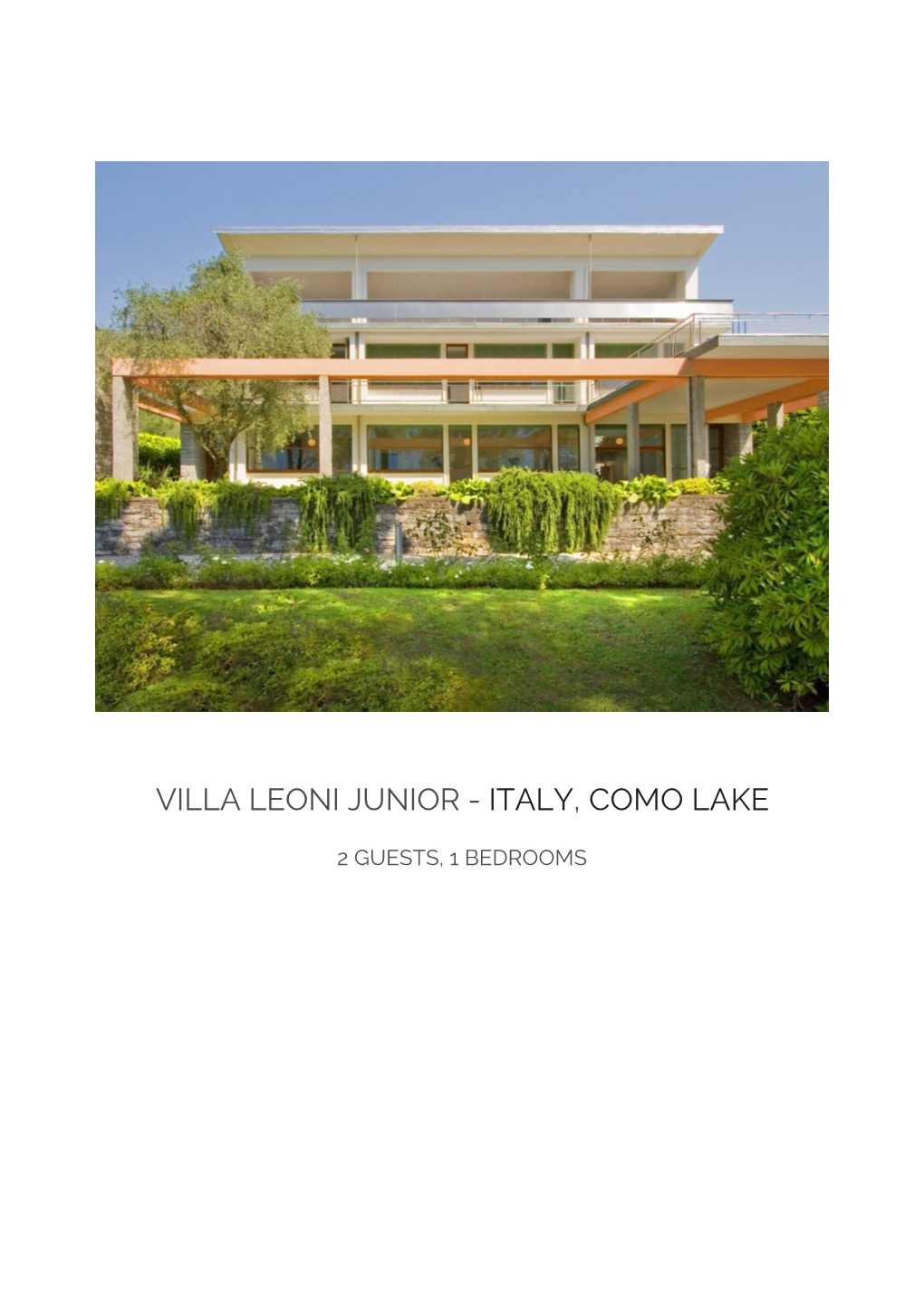 Villa Leoni Junior - Italy, Como Lake