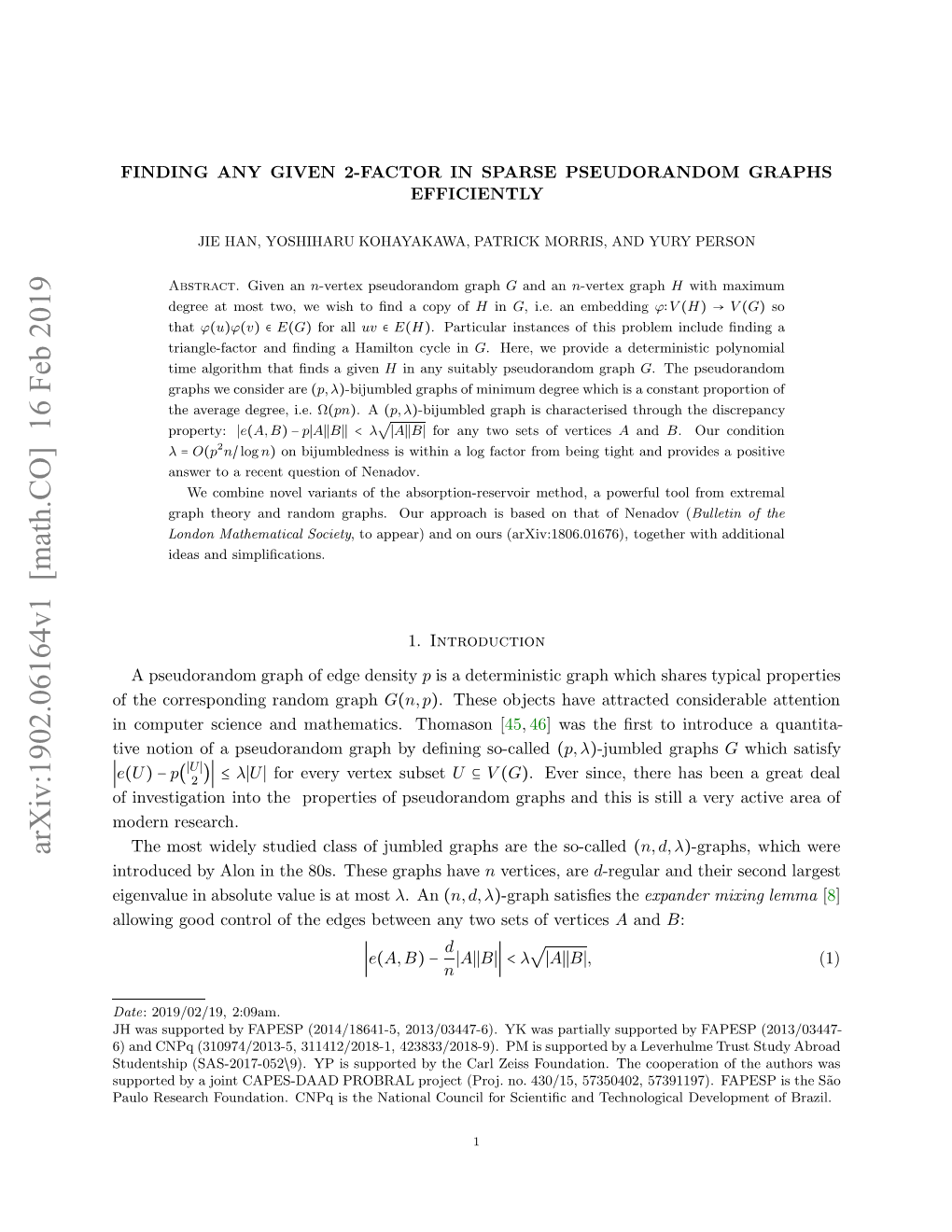 Finding Any Given 2-Factor in Sparse Pseudorandom Graphs Efficiently