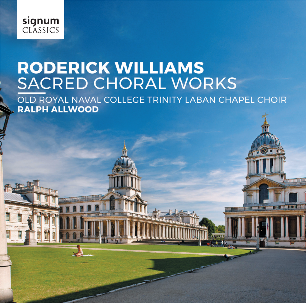 Roderick Williams Sacred Choral Works
