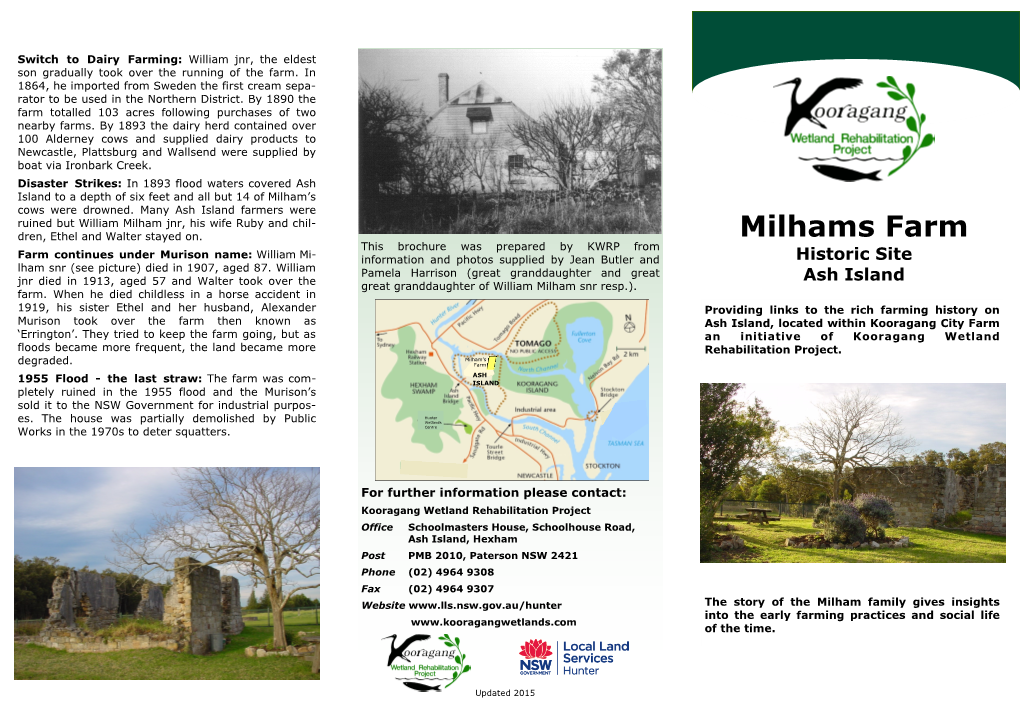 Milhams Farm Brochure