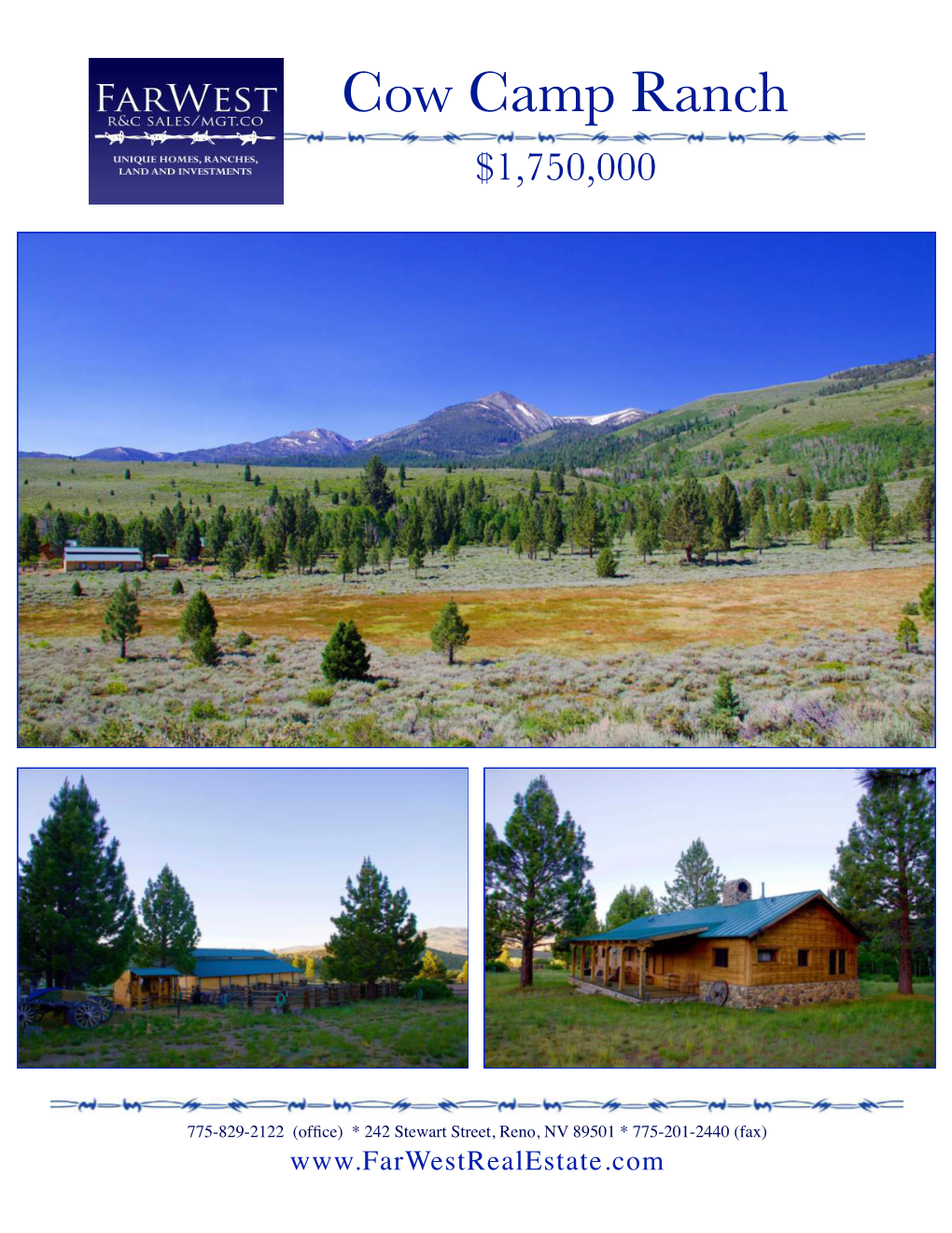 Cow Camp Ranch $1,750,000