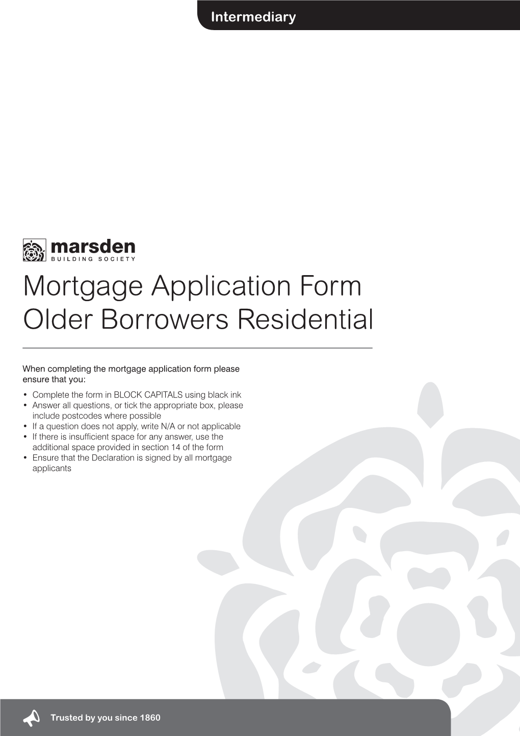 Older Borrower Application