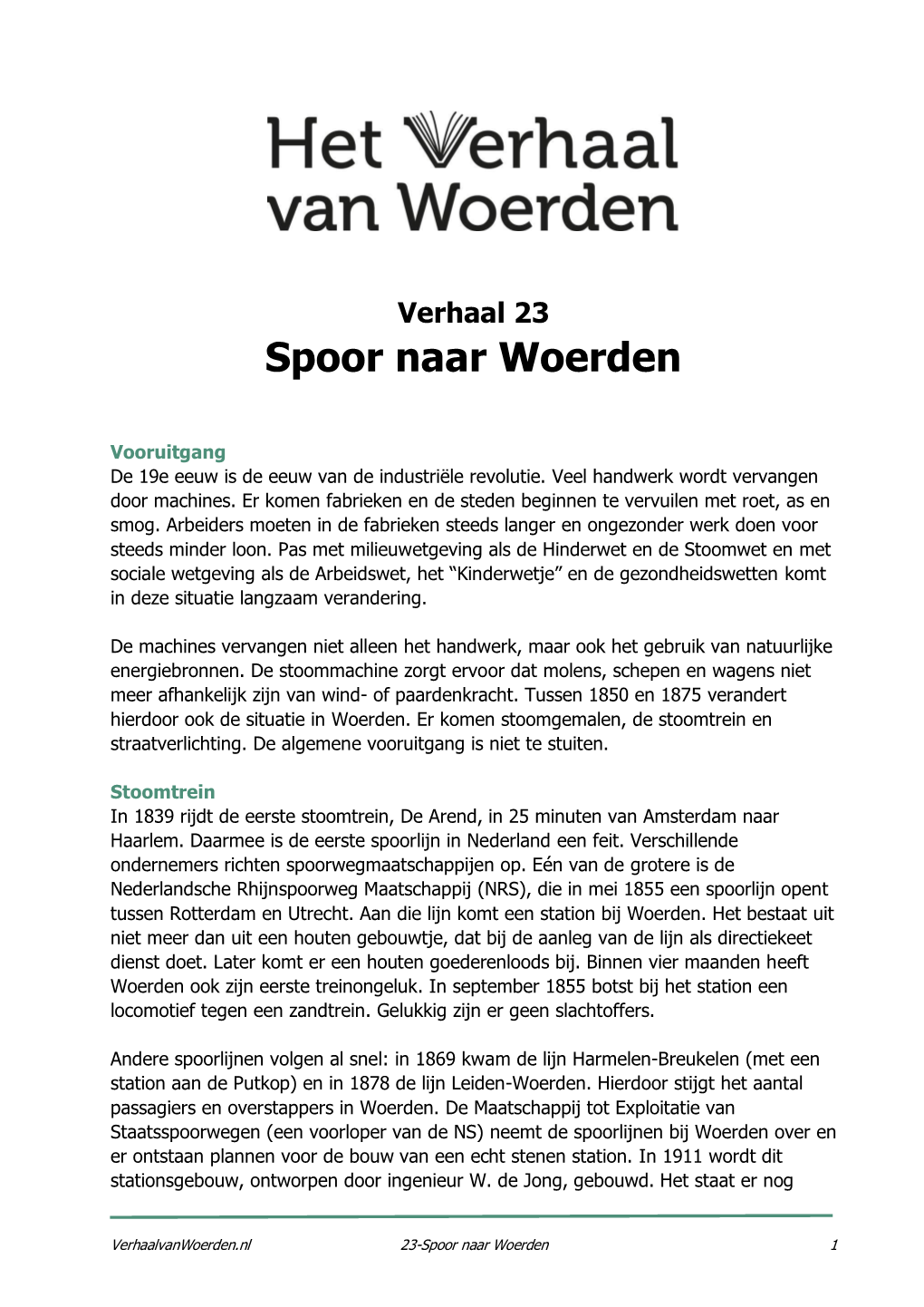 Spoor Naar Woerden