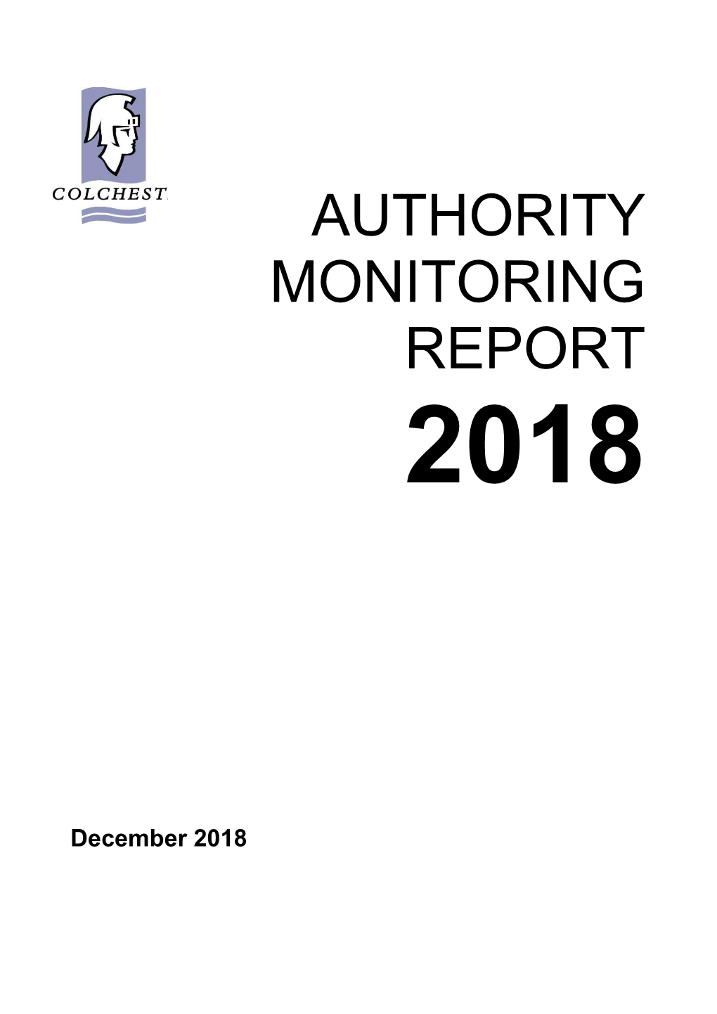 Authority Monitoring Report 1 April 2017 to 31 March 2018