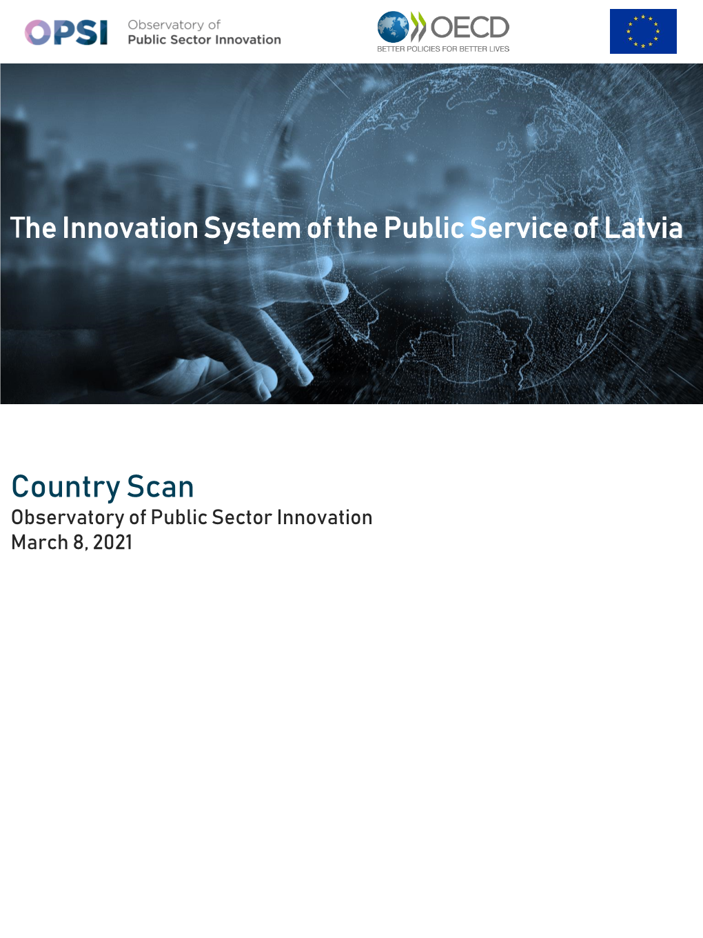 Country Scan Observatory of Public Sector Innovation March 8, 2021