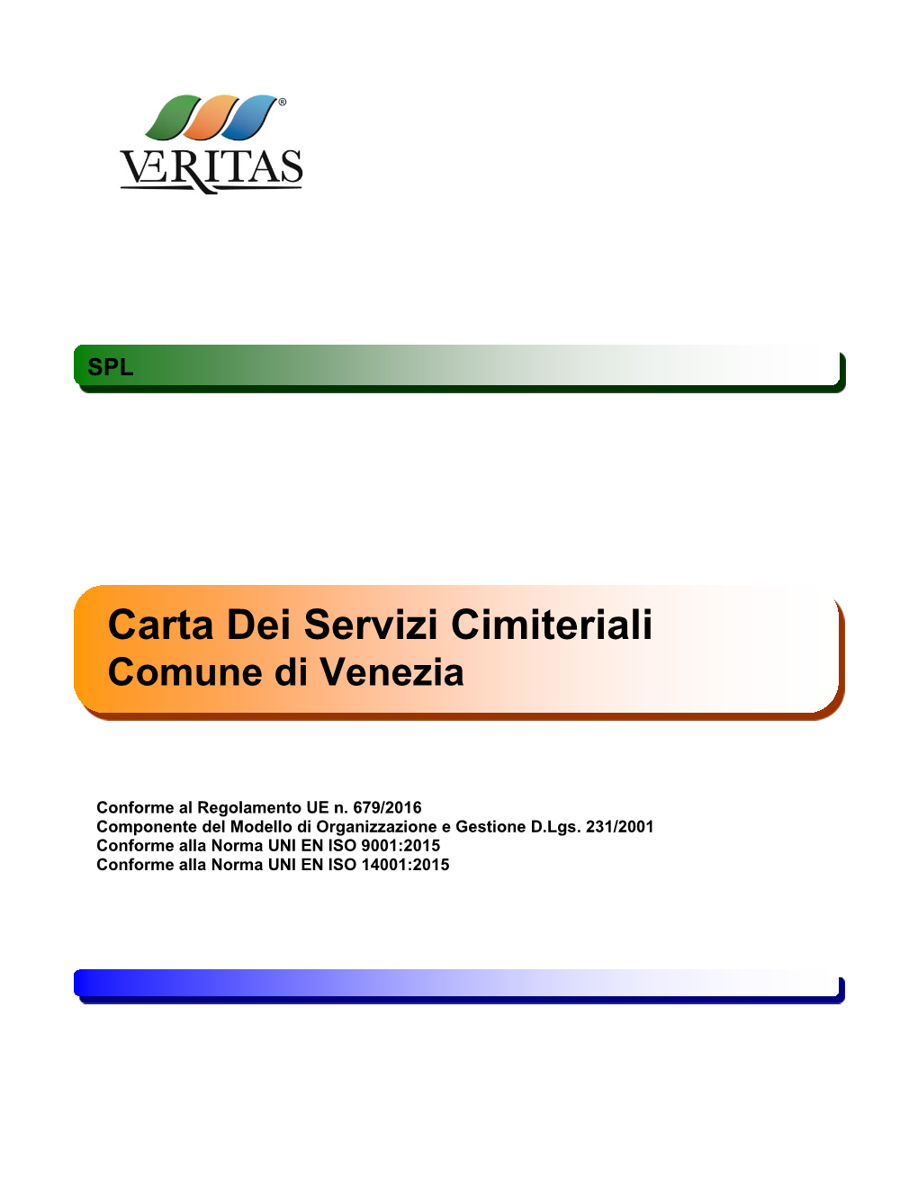 Carta Dei Servizi Cimiteriali