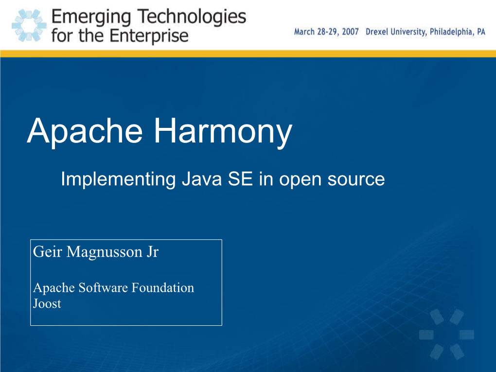 Apache Harmony