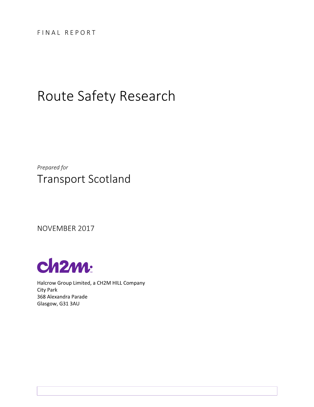 Route Safety Research