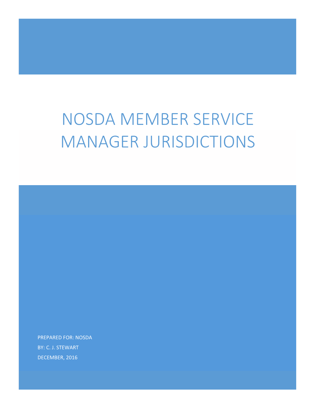 Nosda Member Service Manager Jurisdictions