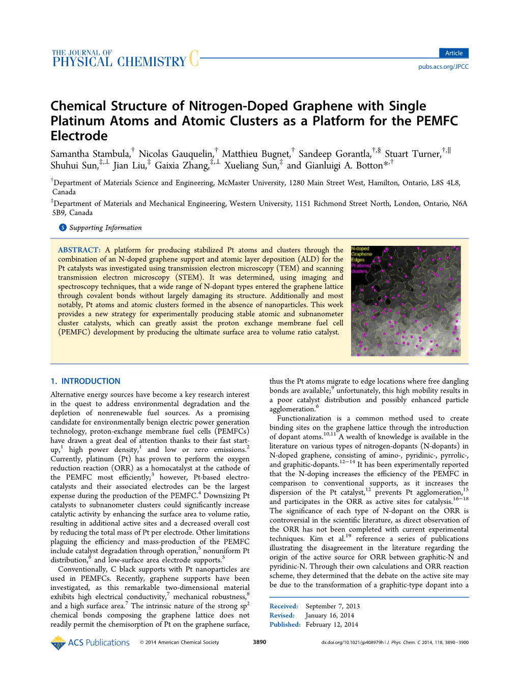 Chemical Structure of Nitrogen-Doped Graphene With