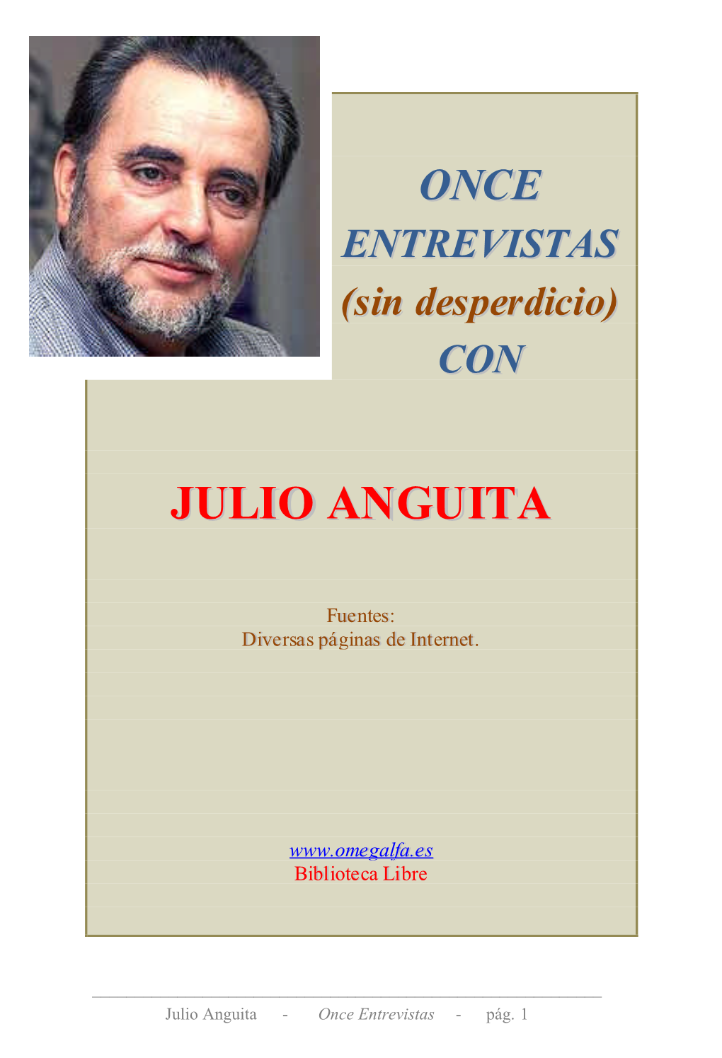 Julio Anguita - Once Entrevistas - Pág