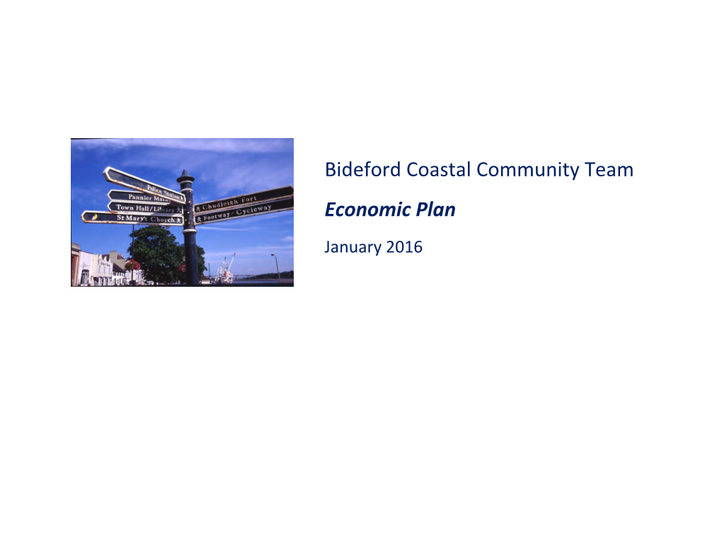 Bideford Coastal Community Team Economic Plan January 2016