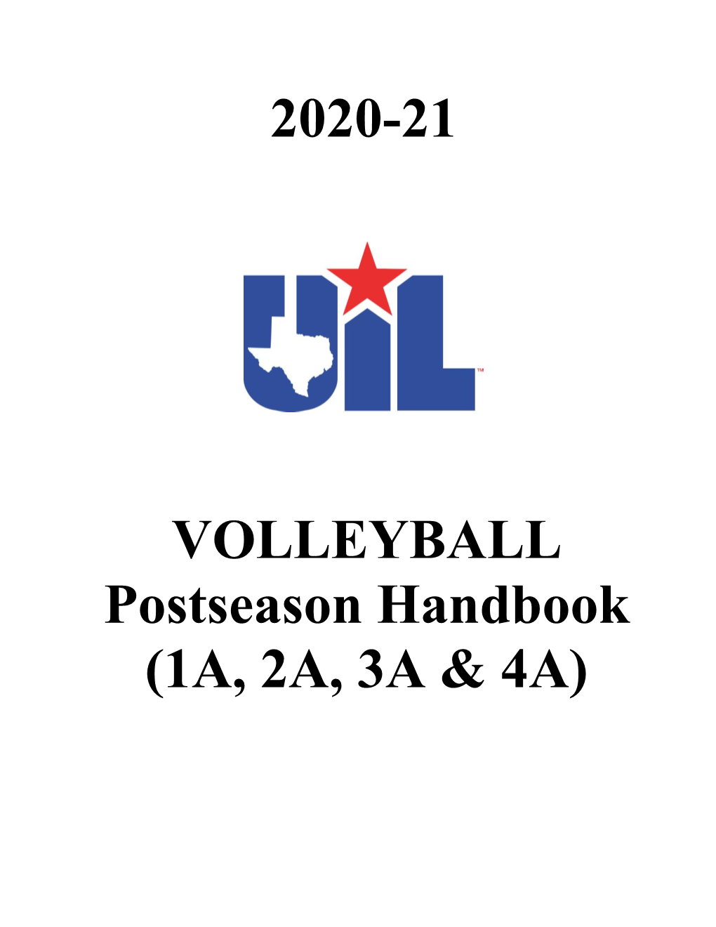 2020-21 VOLLEYBALL Postseason Handbook