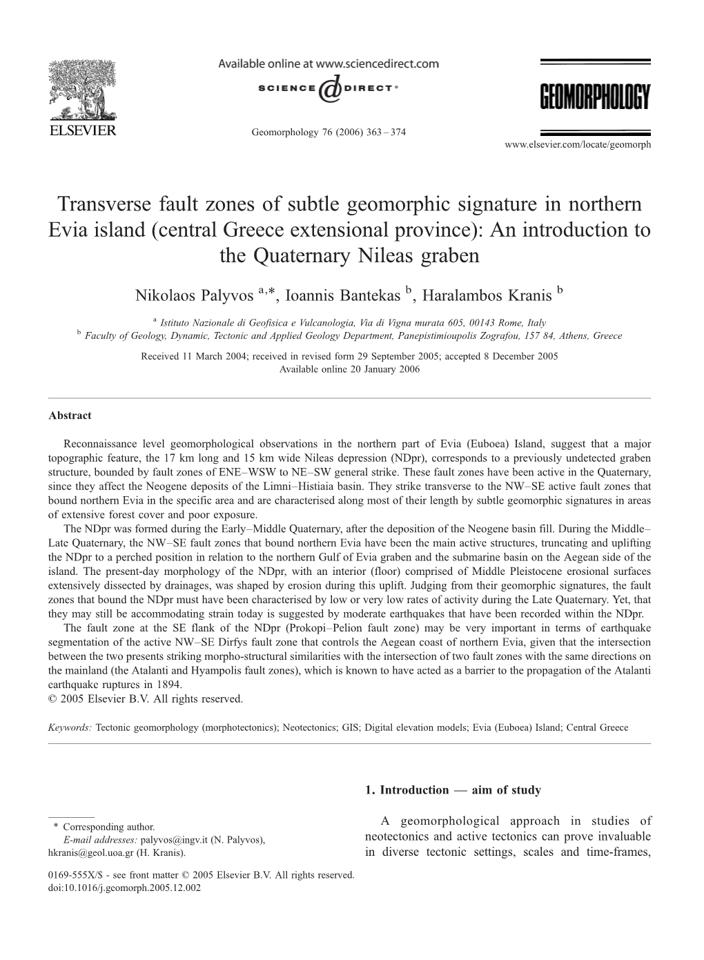 Transverse Fault Zones of Subtle Geomorphic Signature in Northern