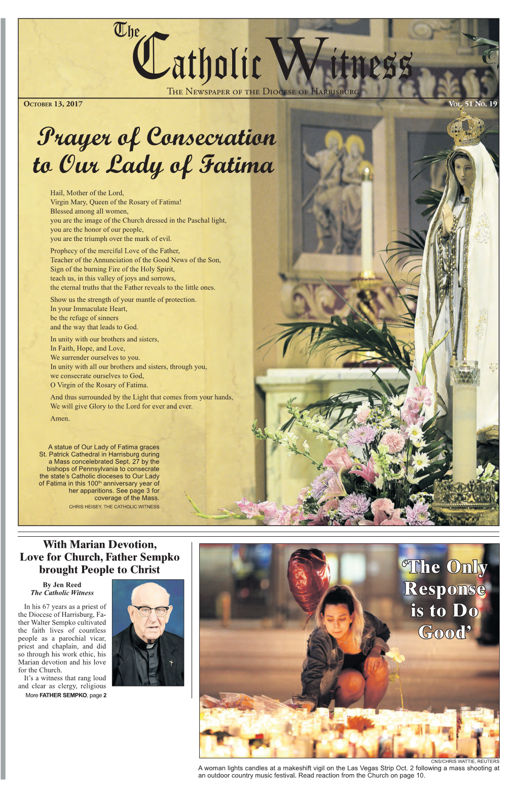 Prayer of Consecration to Our Lady of Fatima