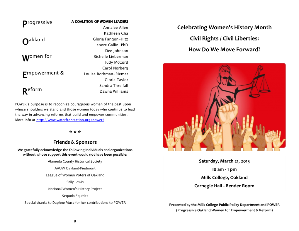 Celebrating Women's History Month Civil Rights