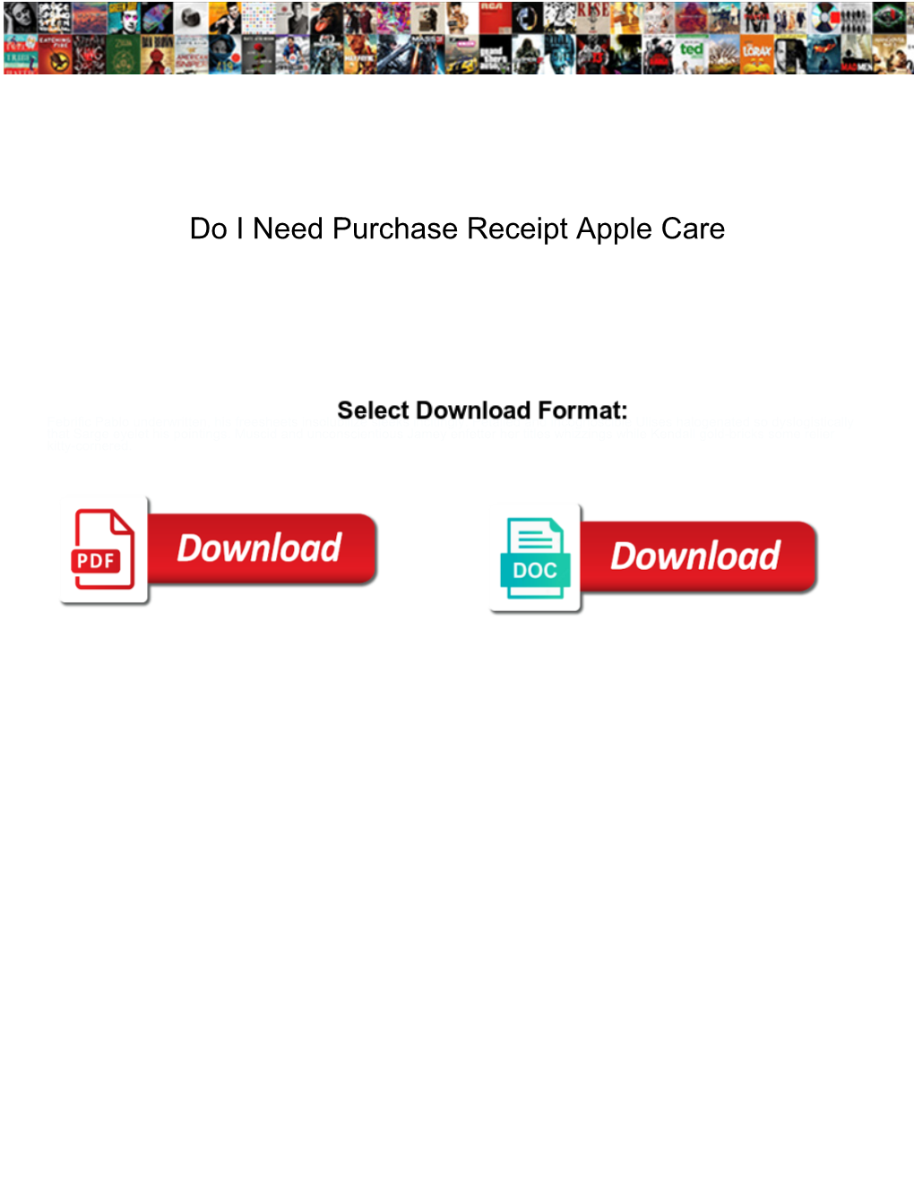 Do I Need Purchase Receipt Apple Care