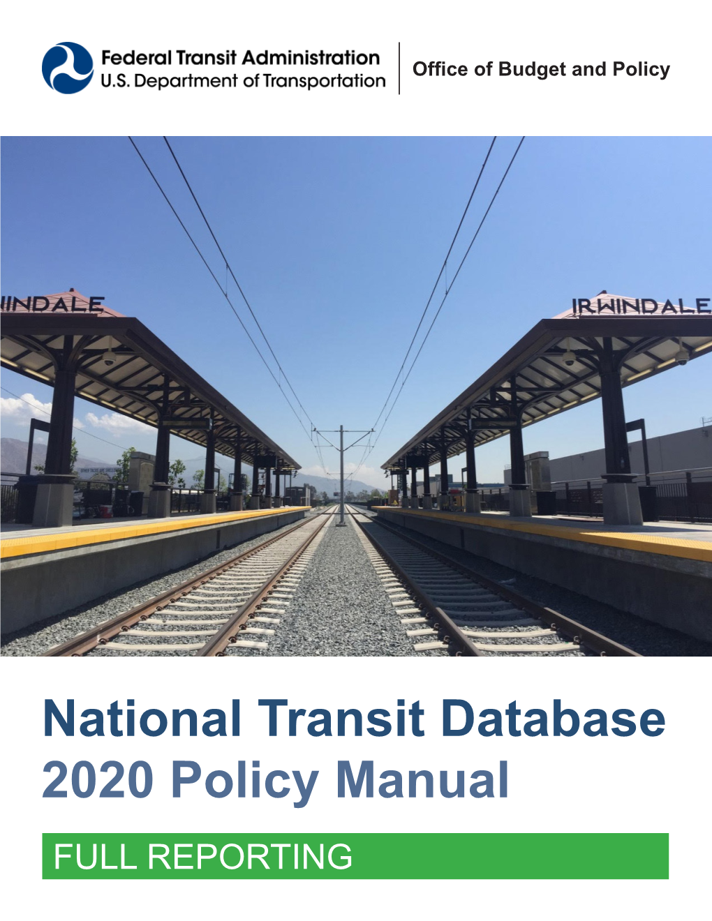 2020 NTD Reporting Policy Manual