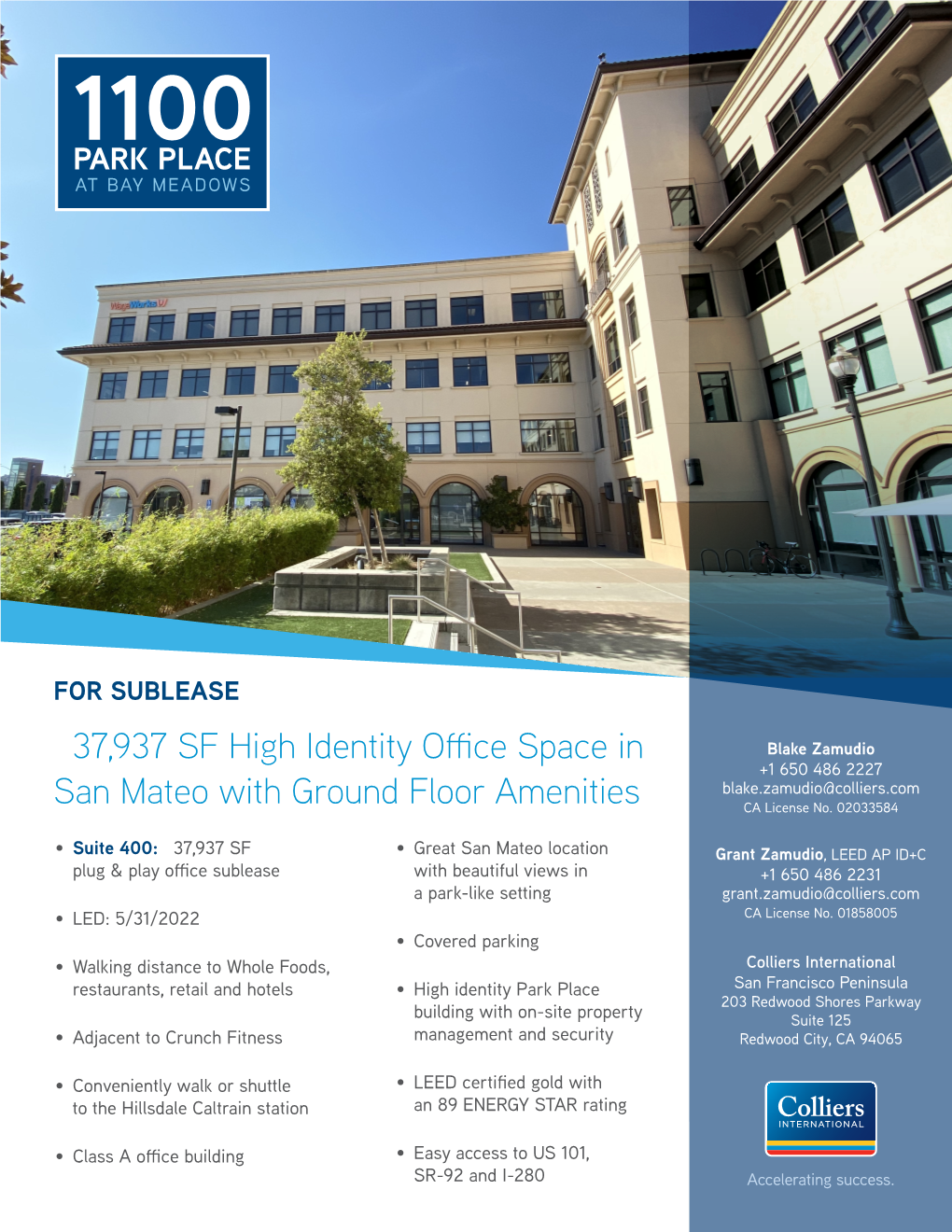 37937 SF High Identity Office Space in San Mateo