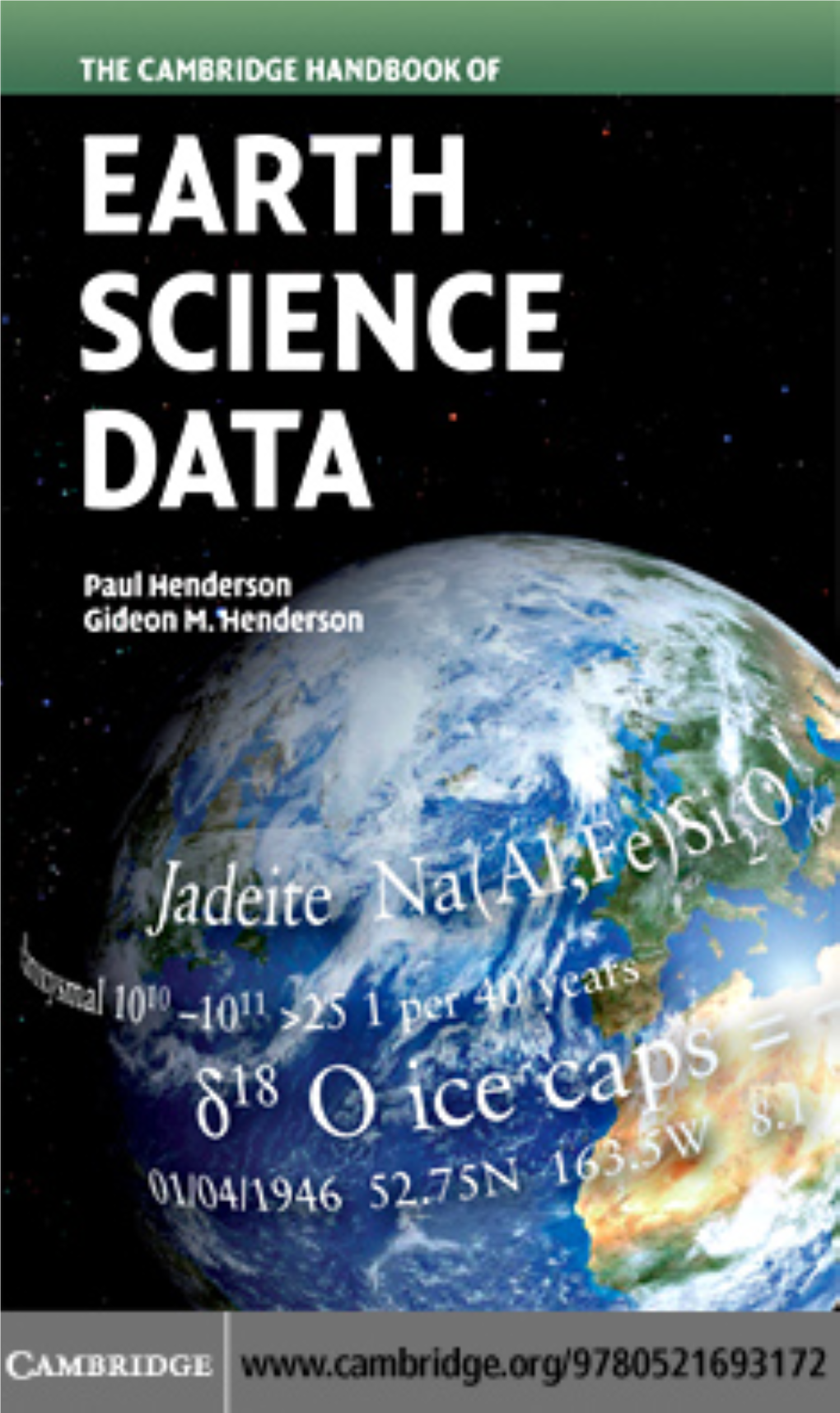 The Cambridge Handbook of Earth Science Data