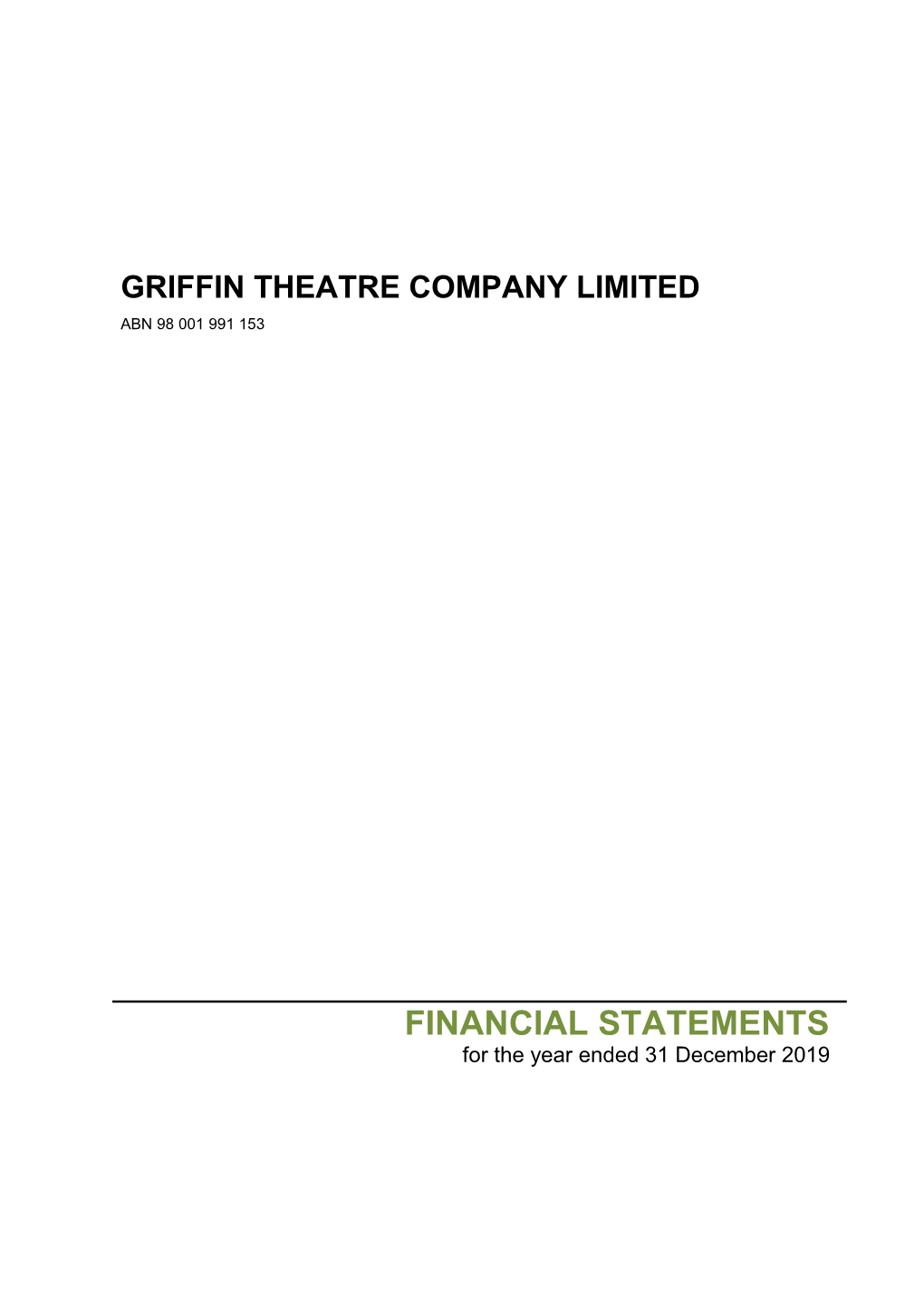 2019 Financial Statements