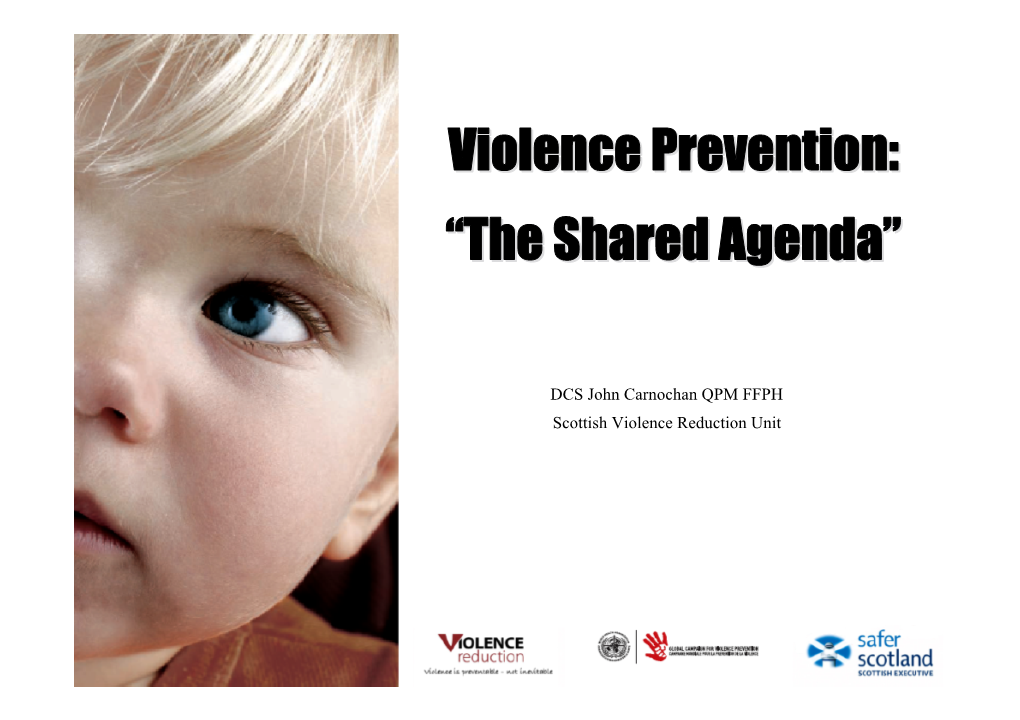 Violence Prevention: “The Shared Agenda”