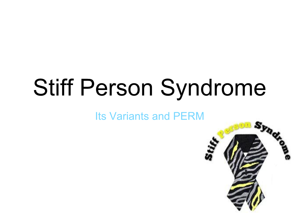 Stiff Person Syndrome