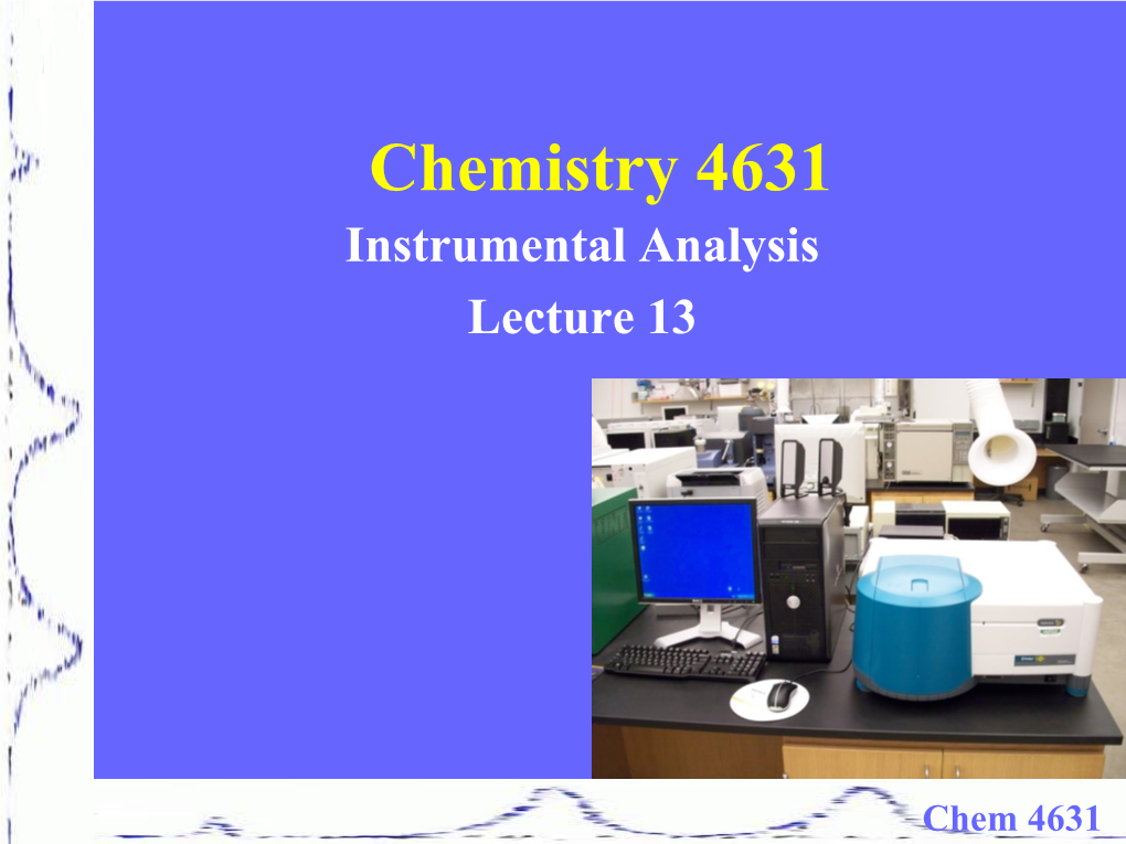 Molecular Luminescence Spectrometry