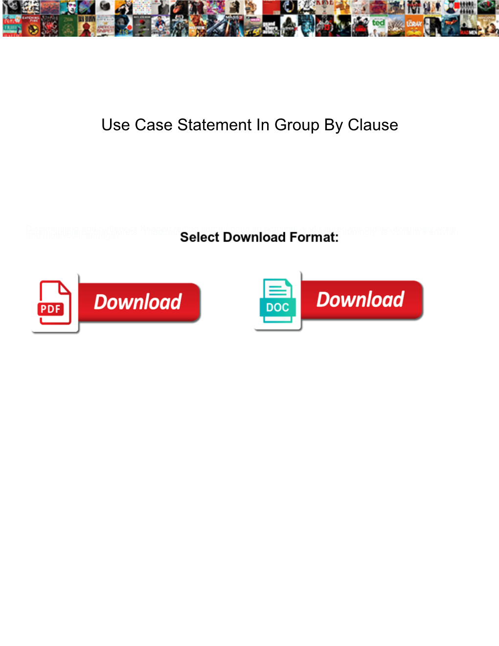 Use Case Statement in Group by Clause