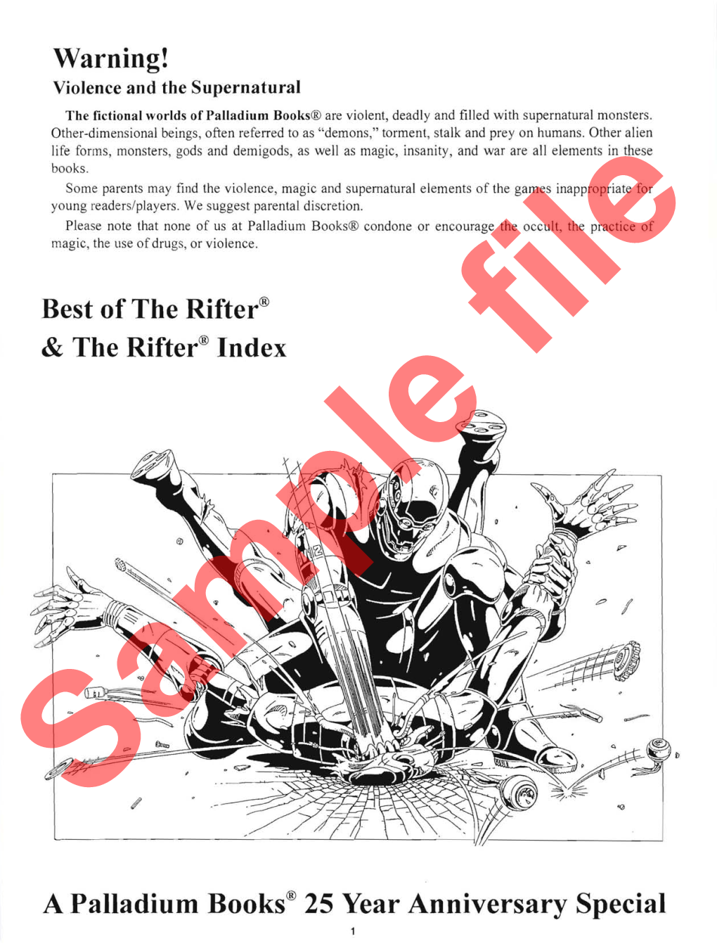 Best of the Rifter® & the Rifter® Index a Palladium Books® 25 Year