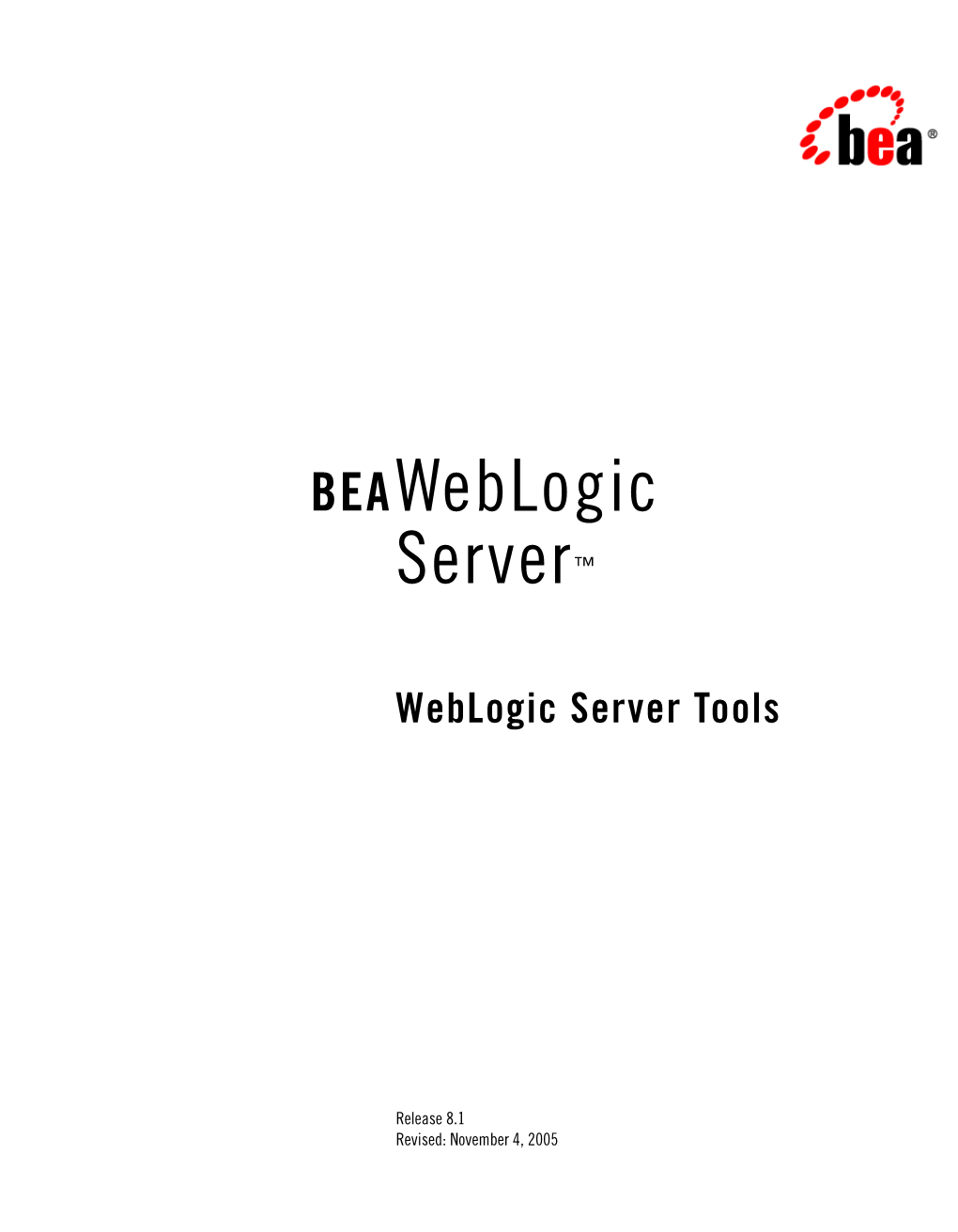 Weblogic Server Tools Reference