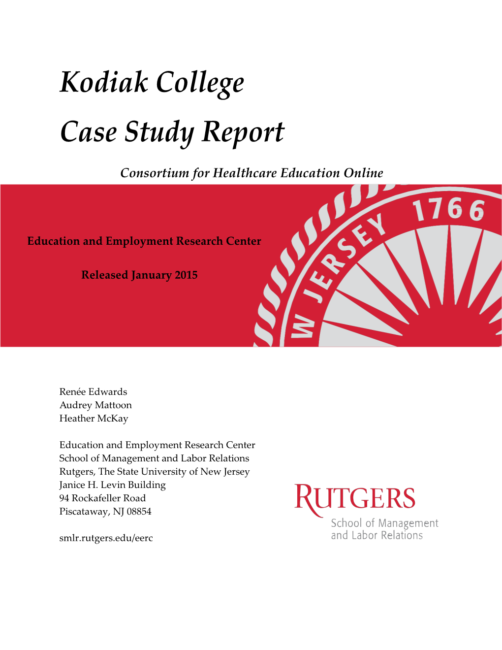 Kodiak College Case Study Report