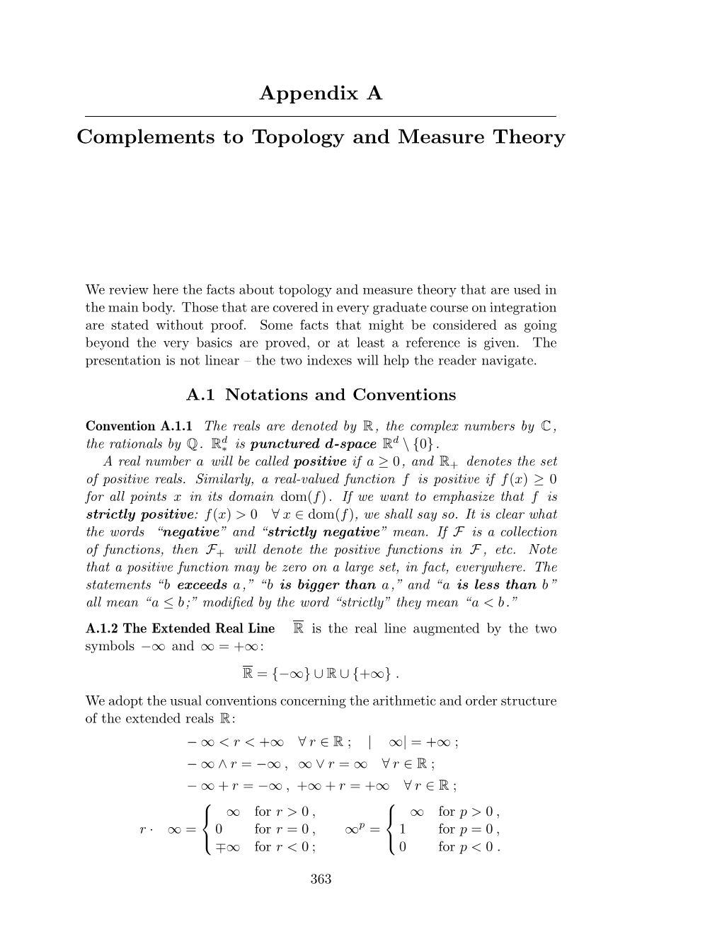 Appendix a Complements to Topology and Measure Theory