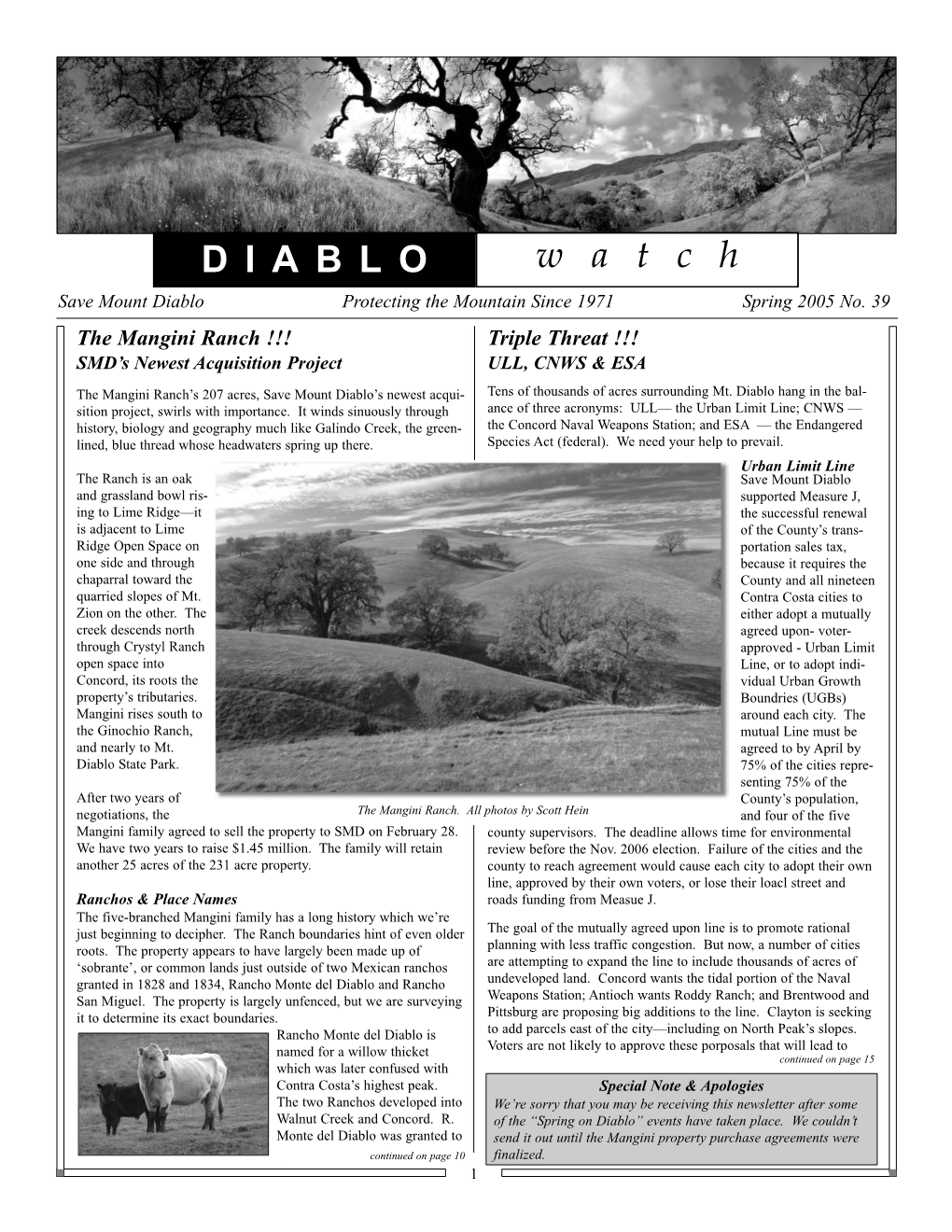 Watch Save Mount Diablo Protecting the Mountain Since 1971 Spring 2005 No