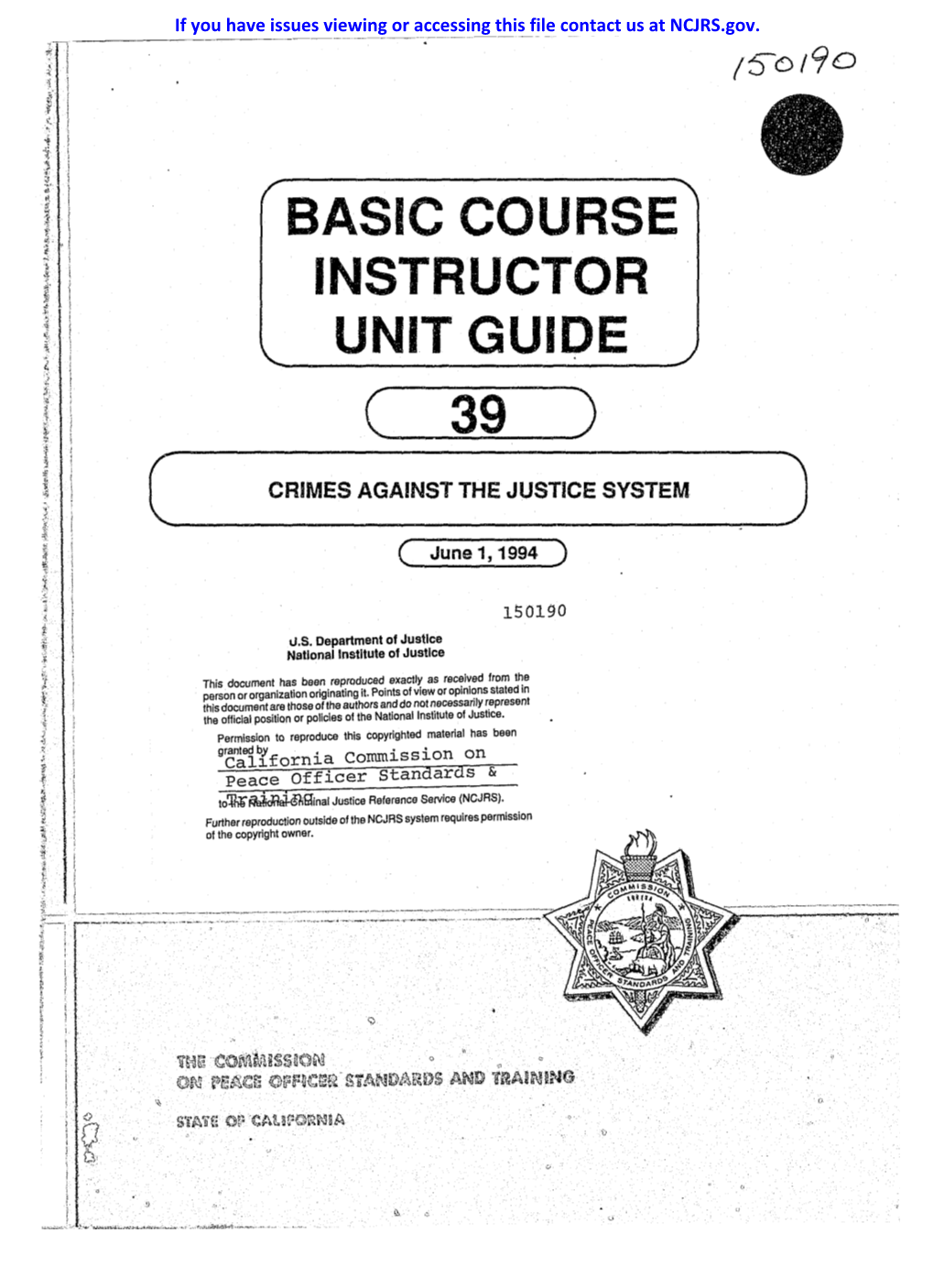 Basic Course Instructor Unit Guide C ---=-39~)