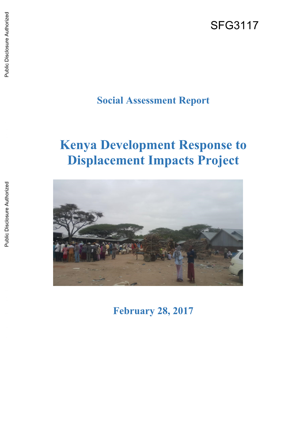 Kenya Development Response to Displacement Impacts Project KIHBS Kenya Integrated Household Budget Survey